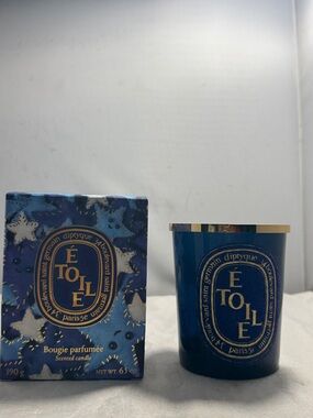 Empty Diptyque Étoile Scented Candle Holder Vessel  limited edition with box